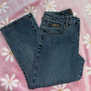 Lei light washed blue jeans size 5